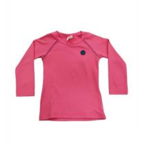 Camiseta Básica Manga Longa Com Proteção Solar Infantil Unissex Marisol