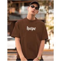 Camiseta Básica Marrom Masculina Plus Size G1 ao G10 HOPE Camiseta Básica Marrom Masculina Plus Size G1 ao G10 HOPE