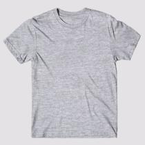 Camiseta Básica Masculina 100% Algodão Fio Penteado Lisa sem Estampa