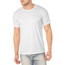 Camiseta Básica Masculina 100% Poliéster Branca - Abafarto