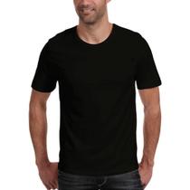 Camiseta Básica Masculina 100% Poliéster Preta - Abafarto
