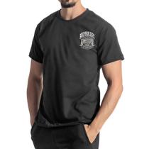 Camiseta Básica Masculina Algodão Gola Careca Estampada Gym