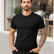 Camiseta Basica Masculina Algodão Lisa Malha Peruana Premium