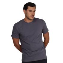 Camiseta Básica Masculina Algodão Pima COR:CINZA BOSSTamanho:XG Camiseta Básica Masculina Algodão Pima COR:CINZA BOSSTamanho:XG