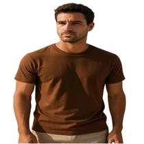 Camiseta Básica Masculina Algodão Pima Qualidade Premium