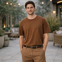 Camiseta Básica Masculina em Algodão Peruano Hering