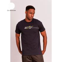 Camiseta Básica Masculina Gangster Estampa nas Costa Modelo Clássico