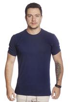 Camiseta Básica Masculina Gola Careca Algodão Várias Cores