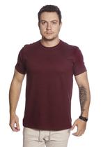 Camiseta Básica Masculina Gola Careca Algodão Várias Cores