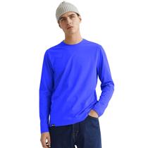 Camiseta Básica Masculina Manga Longa T-Shirt Estilo Conforto Fitness