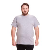 camiseta Básica Masculina Plus Size Algodão