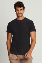 Camiseta Básica Masculina Preto Mescla Polo Wear