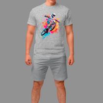 Camiseta Básica Masculina Streetwear Casual Confortável Manga Curta