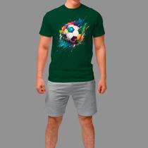 Camiseta Básica Masculina Streetwear Casual Estilosa Manga Curta Gola Redonda
