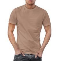 Camiseta Básica Masculina T-shirt Lisa de Algodão Premium Camisa Manga Curta