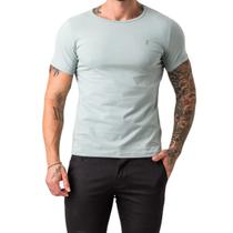 Camiseta Básica Masculina Verde Menta Slim Fit Zune Camiseta Básica Masculina Verde Menta Slim Fit Zune