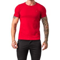 Camiseta Básica Masculina Vermelha Slim Fit Zune
