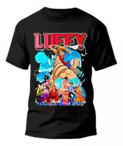 Camiseta Básica One Piece Infantil Camisa 100% Algodão Anime