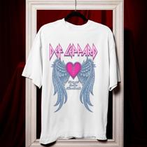 Camiseta Básica Personalizada Banda Def Leppard Unissex ALG