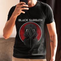Camiseta Básica Personalizada Black Sabbath Unissex Rock