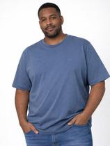 Camiseta Básica Plus Size Masculina AZUL Camiseta Básica Plus Size Masculina AZUL