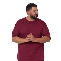 Camiseta Basica Plus Size Masculina Gola Careca Malha Confortavel
