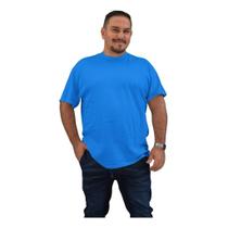 Camiseta Básica Plus Size Tamanho Especial 100% Algodão Lisa