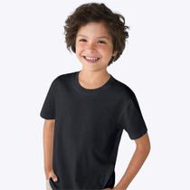 Camiseta Básica Preta Infantil Menino Hering Kids 5DTLN10EN