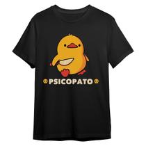 Camiseta Basica Psicopato Memes Funny Duck Unissex Camiseta Basica Psicopato Memes Funny Duck Unissex