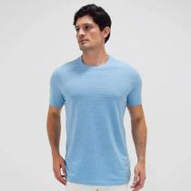 Camiseta Básica Regular Fit Textile Azul