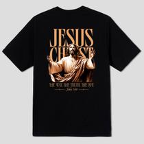 Camiseta Básica Religiosa Jesus Cristo Terço Bíblia Religião