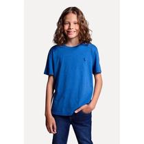 Camiseta Básica Reserva Mini - Azul Royal Mescla