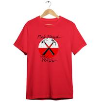 Camiseta Básica Rock Psi Pink Floyd Logo Show Tour Brasil