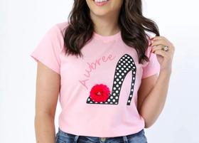 Camiseta básica rosa