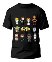 Camiseta Básica Star Wars Infantil Camisa 100% Algodão