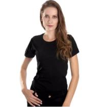 Camiseta Básica T-shirt Kit 8 Malha Fria (PV) Baby Look Feminina Lisa