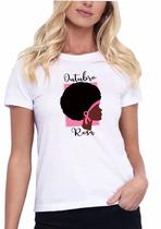 Camiseta Básica T Shirt Outubro Rosa Prevenção Feminina Amor