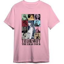 Camiseta Basica The Eras Tour Taylor Swift Frente E Costas