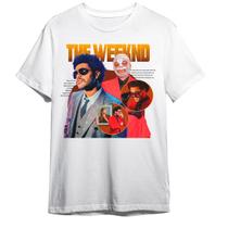 Camiseta Basica The Weekend Cantor Pop Estampa Graphic