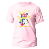 Camiseta Básica Unissex Tecido Algodão Premium Urso Habits Color Streetwear - El exquema