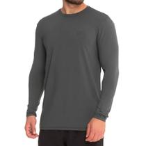 Camiseta Básica UV50+ ML Plus Size Grafite - Oro Adventure Camiseta Básica UV50+ ML Plus Size Grafite - Oro Adventure