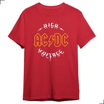Camiseta BásicaBanda Rock Metal Logo Ac Dc Show Turne Acdc