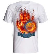 Camiseta Basketball 2 modelo branca fornecedor M&M Presentes Personalizados