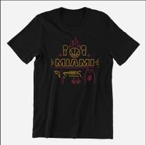 Camiseta Basquete Casual Miami Estampa Exclusiva Ponto Gol