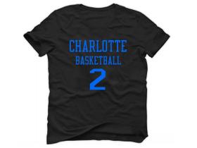 Camiseta Basquete Cidade Charlotte Basketball número 2 Camiseta Basquete Cidade Charlotte Basketball número 2