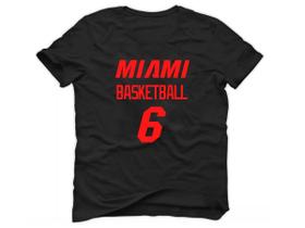 Camiseta Basquete Cidade Miami Basketball número 6