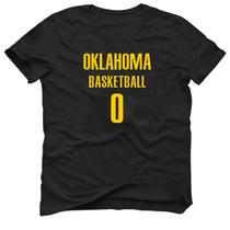 Camiseta Basquete Cidade Oklahoma Basketball número 0