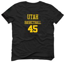 Camiseta Basquete Cidade Utah Basketball número 45 Camiseta Basquete Cidade Utah Basketball número 45