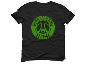 Camiseta Basquete Giannis Antetokounmpo Logo Milwaukee Buck