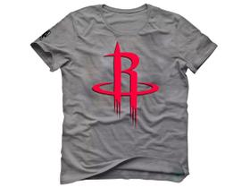 Camiseta Basquete Logo Houston Rocket James The Beard Yao Ming